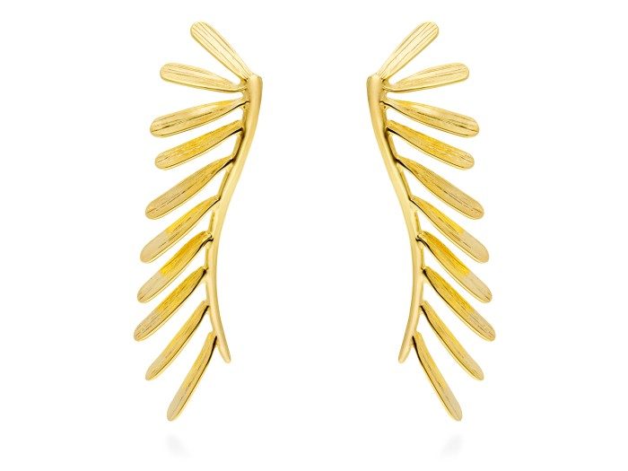 Pendientes de plata trepador