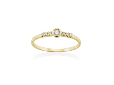 Ring in 18kt. Gold and diamonds