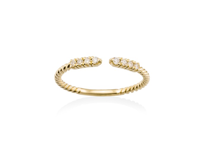 Ring in 18kt. Gold und Diamanten