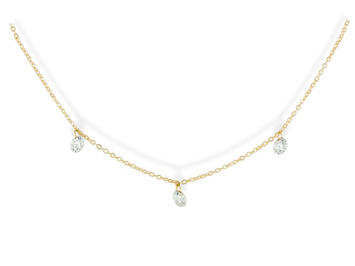 Gargantilla en Oro 18Kt. y diamantes