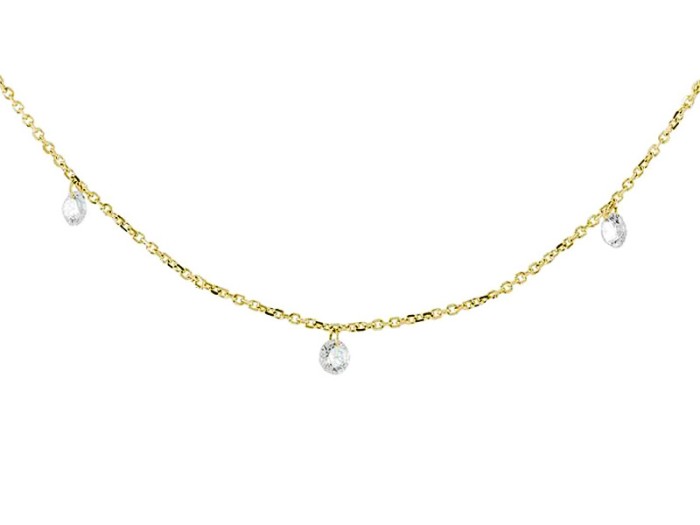 Gargantilla en Oro 18Kt. y diamantes