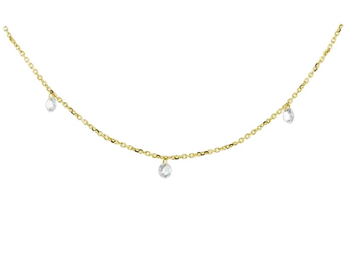 Halskette in 18kt. Gold und Diamanten