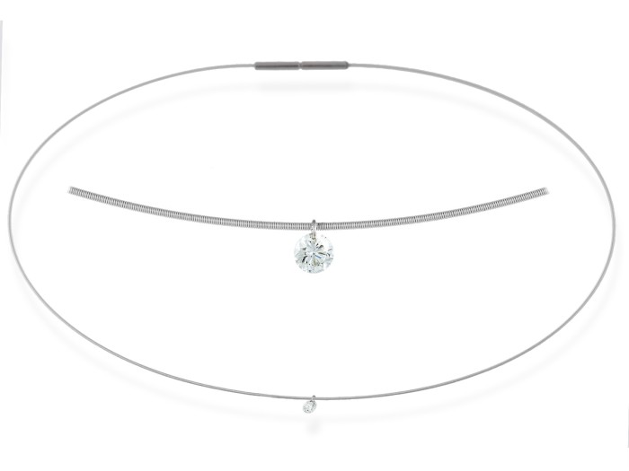 Gargantilla en Oro 18Kt. y diamantes