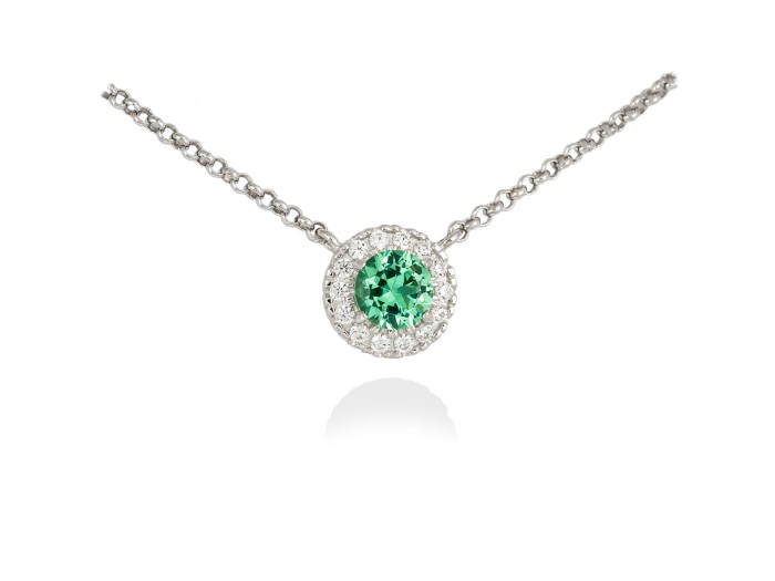 Gargantilla MAUI Verde en plata