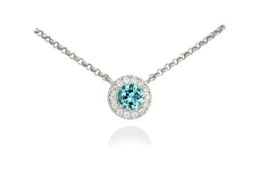 Halskette MAUI Blau in silber