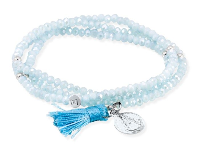 Pulsera ZEN AGUAMARINA con perla