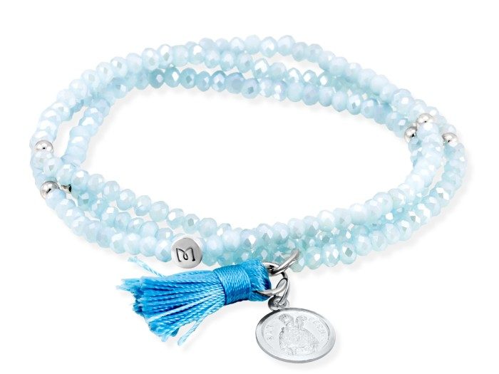 Pulsera ZEN AGUAMARINA con perla