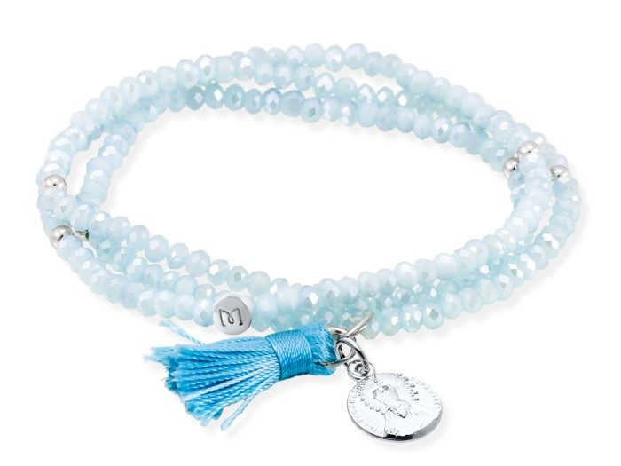 Pulsera ZEN AGUAMARINA con perla