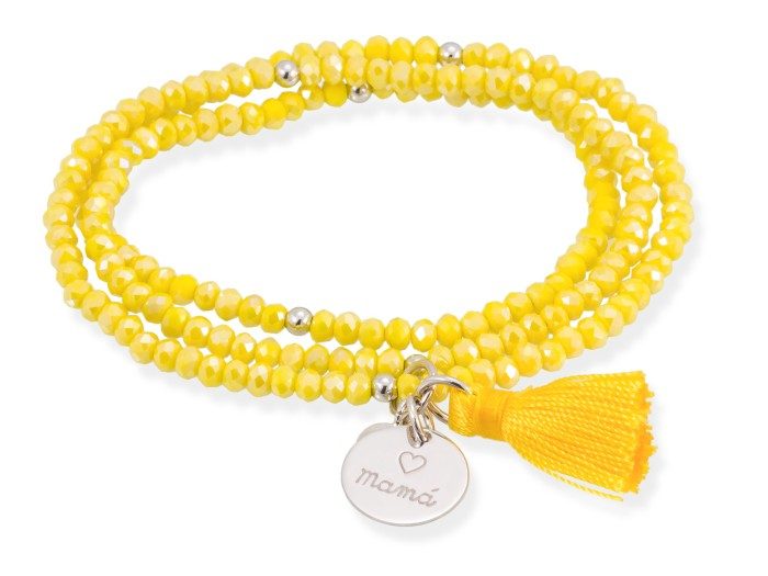 Armband ZEN Gelb in silber