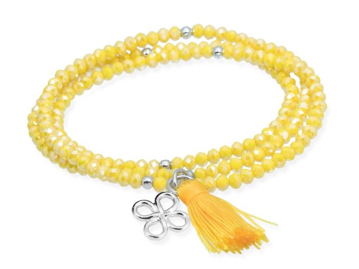 Armband ZEN Gelb in silber