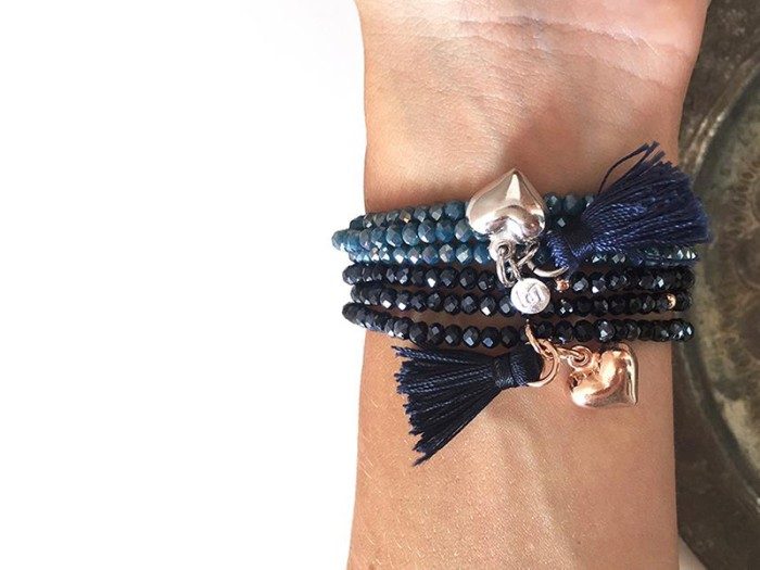 Armband ZEN Blau in silber