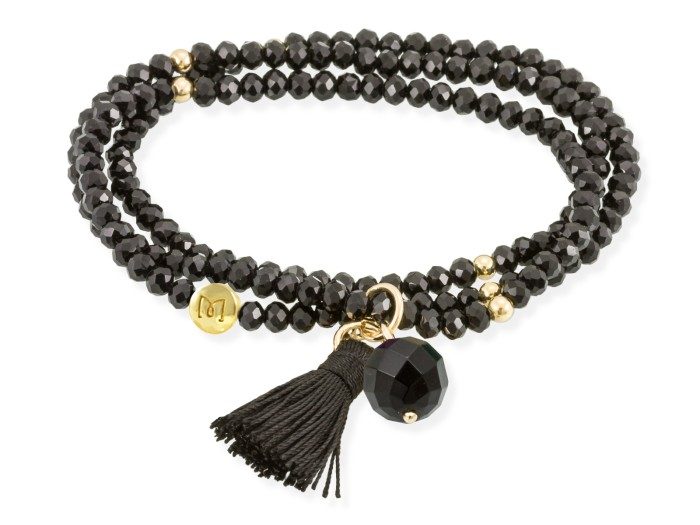 Pulsera ZEN NEGRO con perla