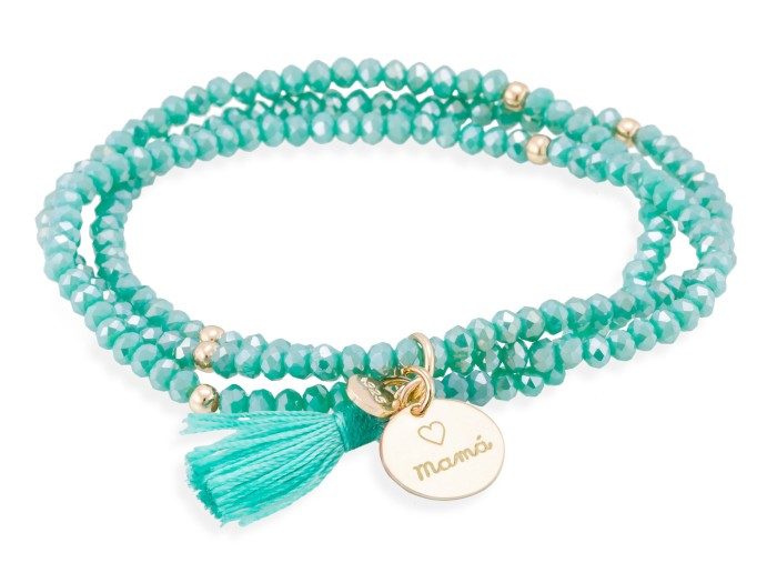 Armband ZEN Blau in silber rose vergoldet