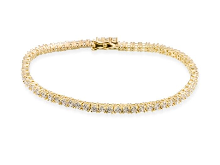 Pulsera RIVIERE para novias en plata