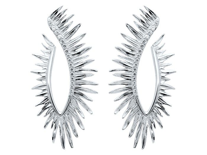 Earrings  Brut maxi    in golden silver