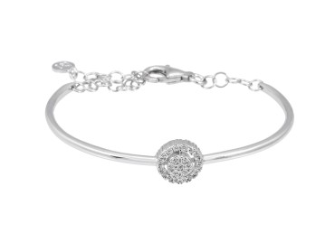 Pulsera novia boda en plata