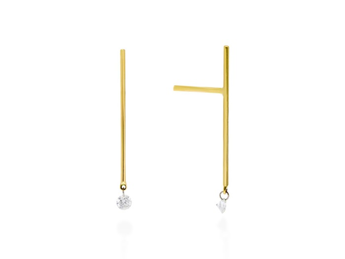 Earrings   in 18kt yellow Gold and diamonds