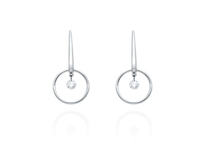 Pendientes de Oro 18Kt redondo ballerina