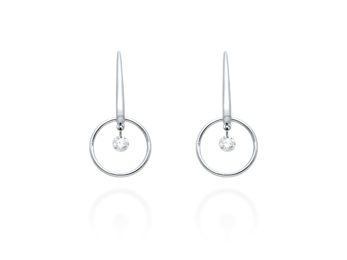 Pendientes de Oro 18Kt redondo ballerina