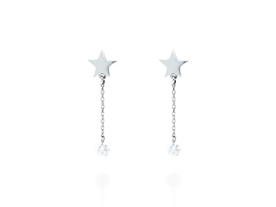 Pendientes de Oro 18Kt estrella ballerina