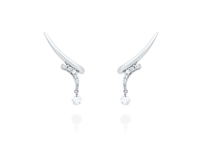 Pendientes de Oro 18Kt y diamantes trepador ballerina