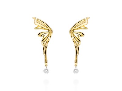 Pendientes de Oro 18Kt trepador ballerina