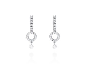 Earrings   in 18kt white Gold and diamonds