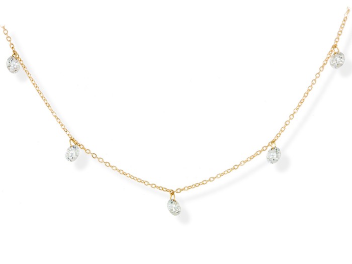 Necklace in 18kt. Gold and diamonds