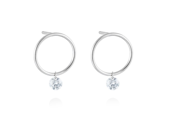 Earrings in 18kt. Gold and diamonds