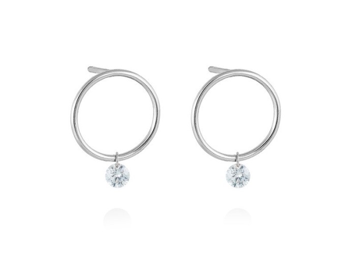 Earrings in 18kt. Gold and diamonds