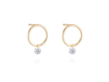 Ohrringe in 18kt. Gold und Diamanten