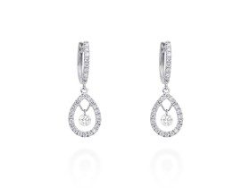 Ohrringe   in 18kt Weißgold und Diamanten