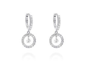 Ohrringe   in 18kt Weißgold und Diamanten