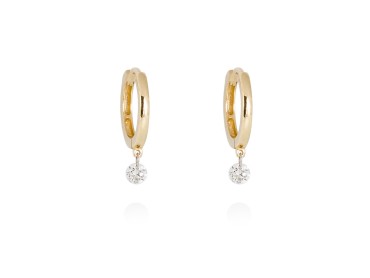 Ohrringe   in 18kt. Gold und Diamanten