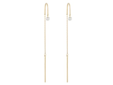 Ohrringe in 18kt. Gold und Diamanten