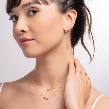 Ohrringe in 18kt. Gold und Diamanten