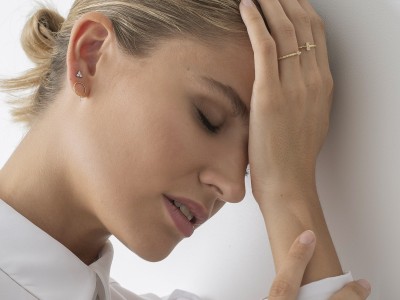 Earrings in 18kt. Gold and diamonds