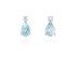 Pendientes aguamarina de Oro 18Kt y diamantes