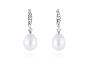 Earrings in 18kt. Gold and diamonds