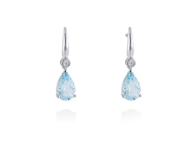 Earrings in 18kt. Gold and diamonds