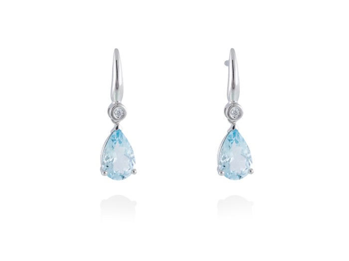 Ohrringe in 18kt. Gold und Diamanten