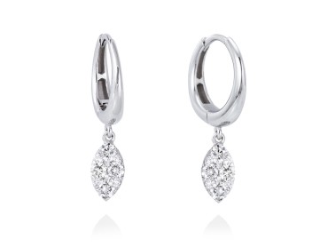 Earrings in 18kt. Gold and diamonds