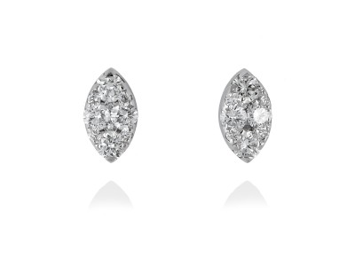 Earrings in 18kt. Gold and diamonds