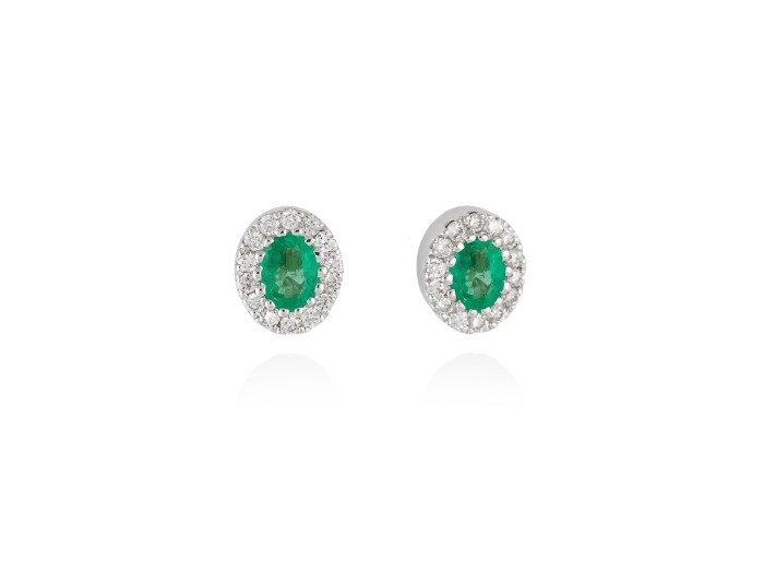 Earrings in 18kt. Gold and diamonds
