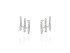 Pendientes multiaro trepador de Oro 18Kt y diamantes