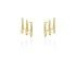 Pendientes multiaro trepador de Oro 18Kt y diamantes