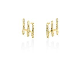 Earrings   in 18kt white Gold and diamonds