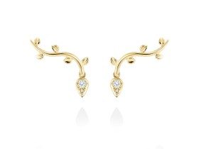 Earrings   in 18kt yellow Gold and diamonds