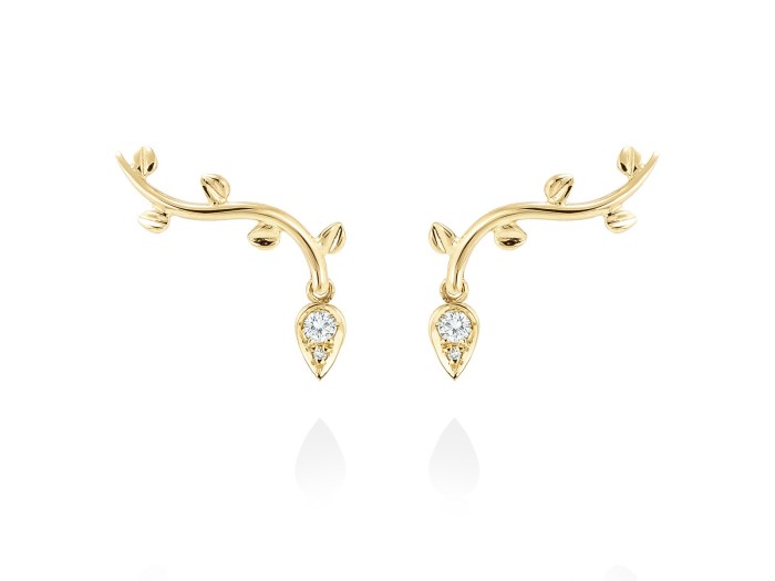 Ohrringe   in 18kt Gelbgold und Diamanten