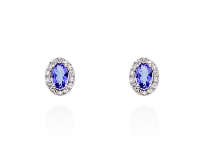 Pendientes orla vintage de Oro 18Kt y diamantes